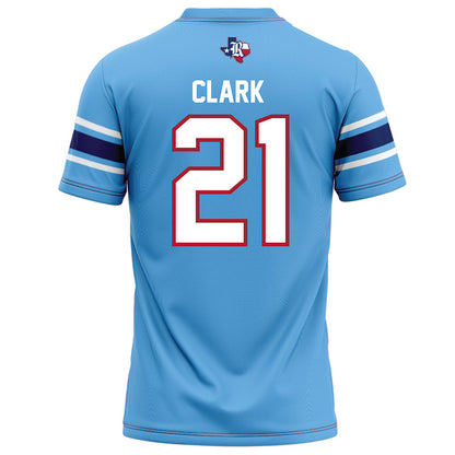 Rice - NCAA Football : Jamarion Clark - Light Blue Football Jersey-1