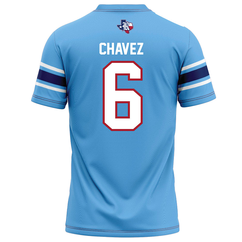 Rice - NCAA Football : Jo Chavez - Light Blue Football Jersey-1