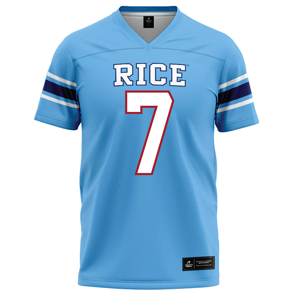 Rice - NCAA Football : Elijah Mojarro - Light Blue Football Jersey-0