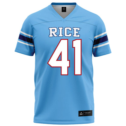 Rice - NCAA Football : Plae Wyatt - Light Blue Football Jersey-0