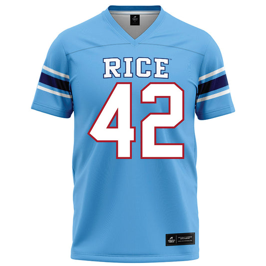 Rice - NCAA Football : DeReyon Jenkins Jr - Light Blue Football Jersey-0
