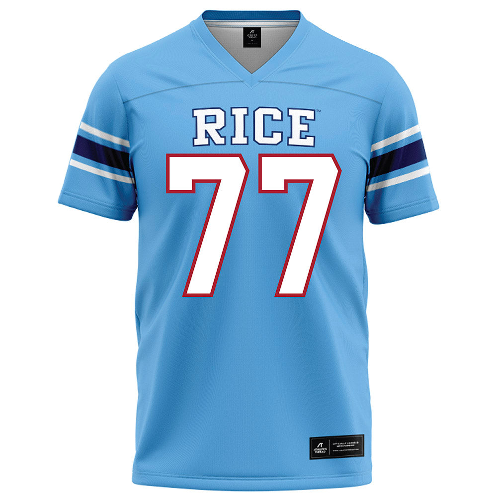 Rice - NCAA Football : Ian Bothwell - Light Blue Football Jersey-0