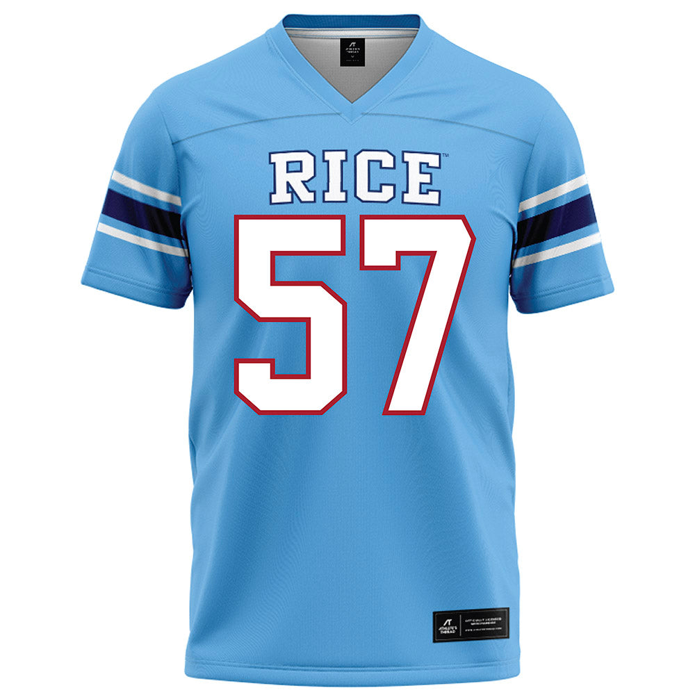 Rice - NCAA Football : Aquantis Clemmons - Light Blue Football Jersey-0