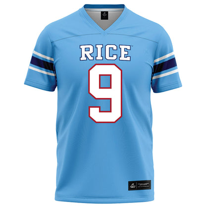 Rice - NCAA Football : Peyton Stevenson - Light Blue Football Jersey