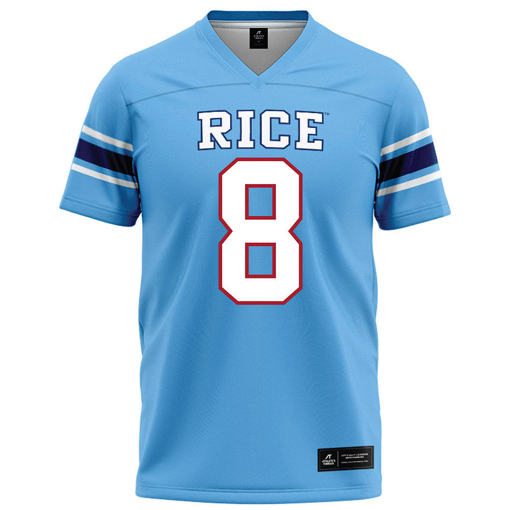 Rice - NCAA Football : Joseph Mutombo - Light Blue Football Jersey-0