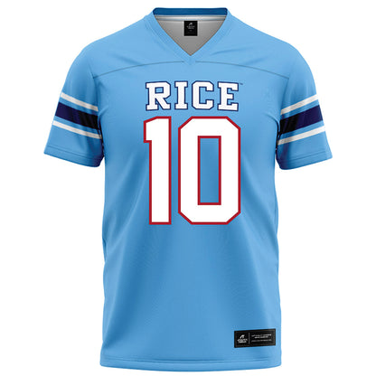 Rice - NCAA Football : Quinton Jackson - Light Blue Football Jersey