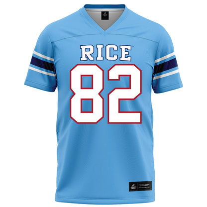 Rice - NCAA Football : Alexander Scherle - Light Blue Football Jersey-0
