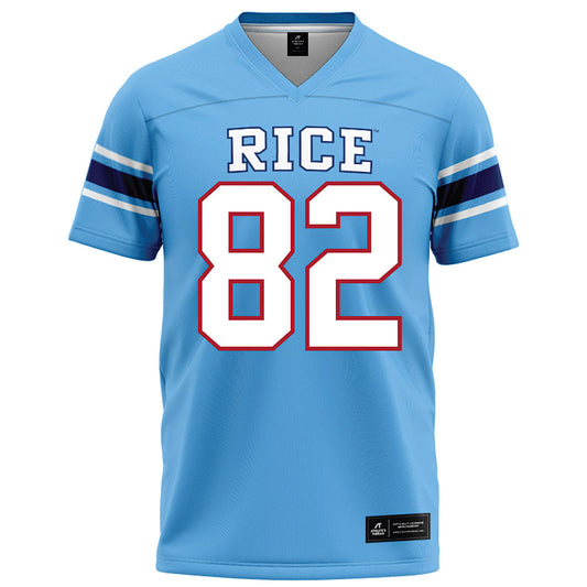 Rice - NCAA Football : Alexander Scherle - Light Blue Football Jersey-0