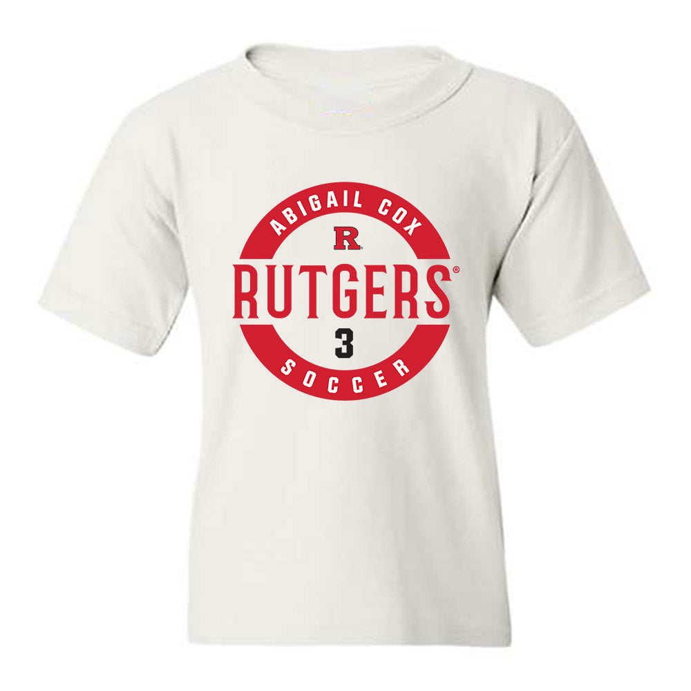 Rutgers - NCAA Women's Soccer : Abigail Cox - Classic Fashion Shersey Youth T-Shirt-0