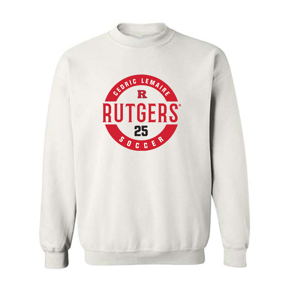 Rutgers - NCAA Men's Soccer : Cedric Lemaire - Classic Fashion Shersey Crewneck Sweatshirt-0