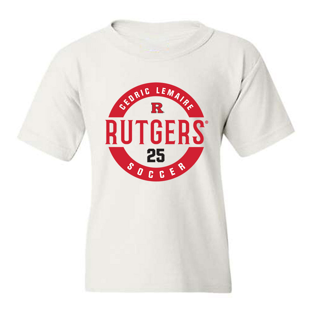 Rutgers - NCAA Men's Soccer : Cedric Lemaire - Classic Fashion Shersey Youth T-Shirt-0
