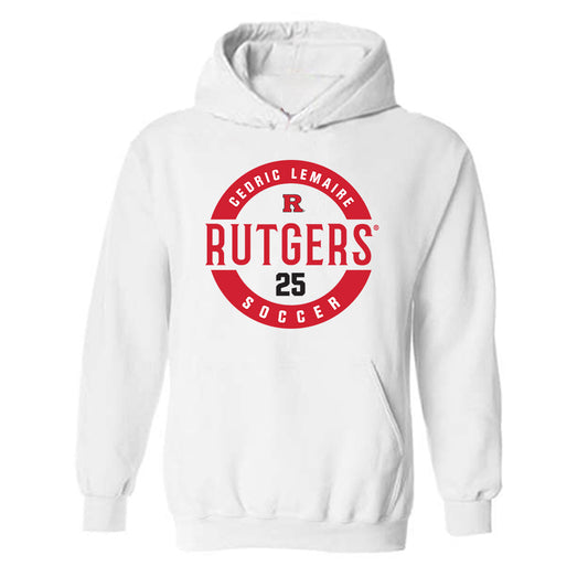 Rutgers - NCAA Men's Soccer : Cedric Lemaire - Classic Fashion Shersey Hooded Sweatshirt-0
