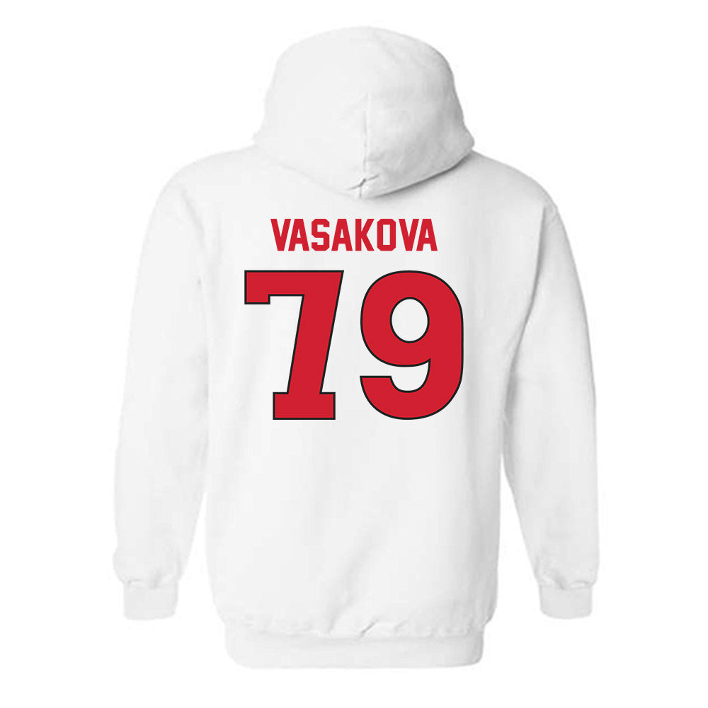 Rutgers - NCAA Women's Soccer : Adela Vasakova - Replica Shersey Hooded Sweatshirt-1