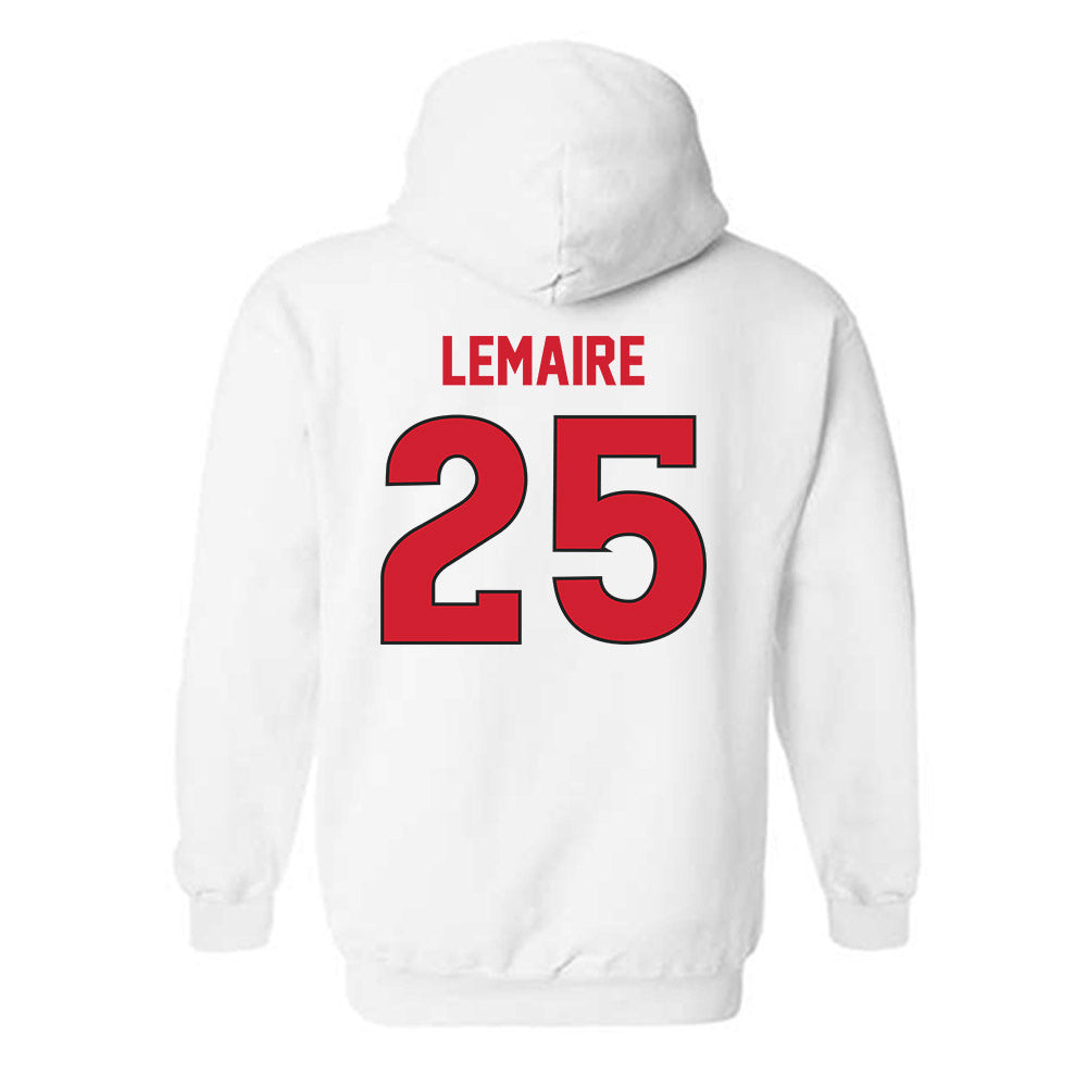 Rutgers - NCAA Men's Soccer : Cedric Lemaire - Replica Shersey Hooded Sweatshirt-1