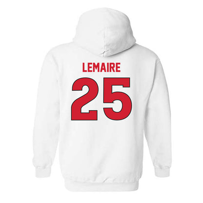 Rutgers - NCAA Men's Soccer : Cedric Lemaire - Replica Shersey Hooded Sweatshirt-1