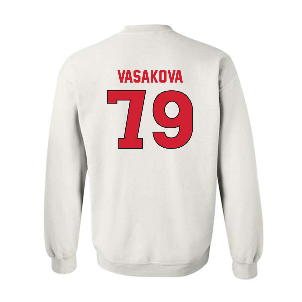 Rutgers - NCAA Women's Soccer : Adela Vasakova - Replica Shersey Crewneck Sweatshirt-1