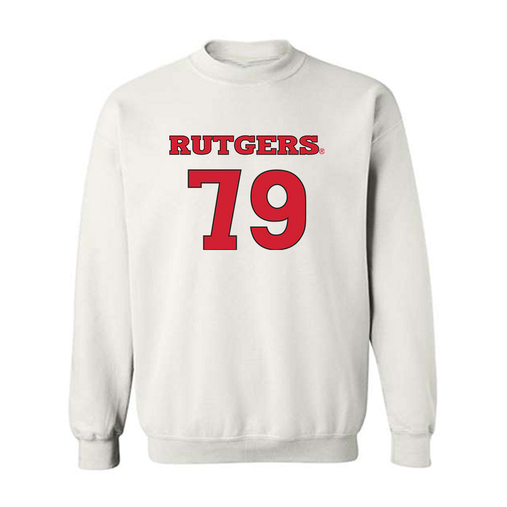 Rutgers - NCAA Women's Soccer : Adela Vasakova - Replica Shersey Crewneck Sweatshirt-0