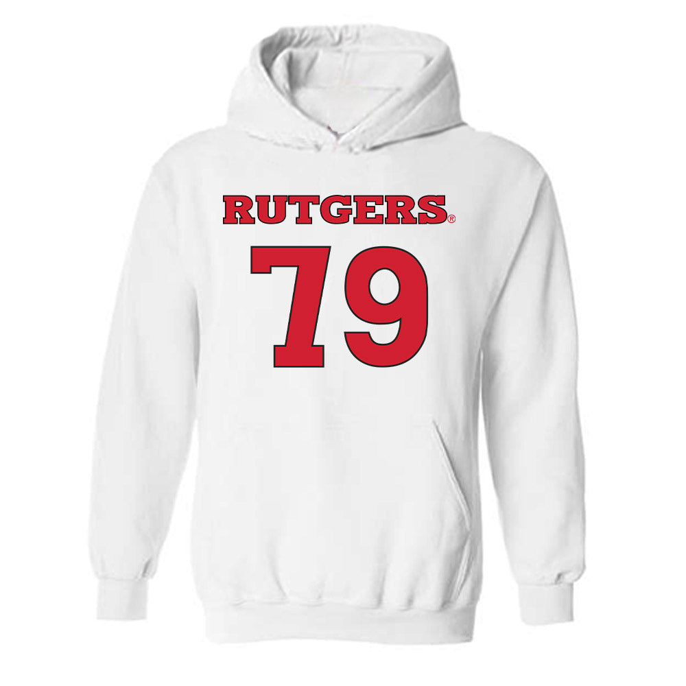 Rutgers - NCAA Women's Soccer : Adela Vasakova - Replica Shersey Hooded Sweatshirt-0
