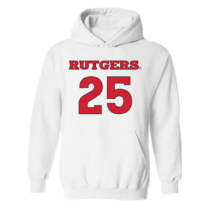 Rutgers - NCAA Men's Soccer : Cedric Lemaire - Replica Shersey Hooded Sweatshirt-0