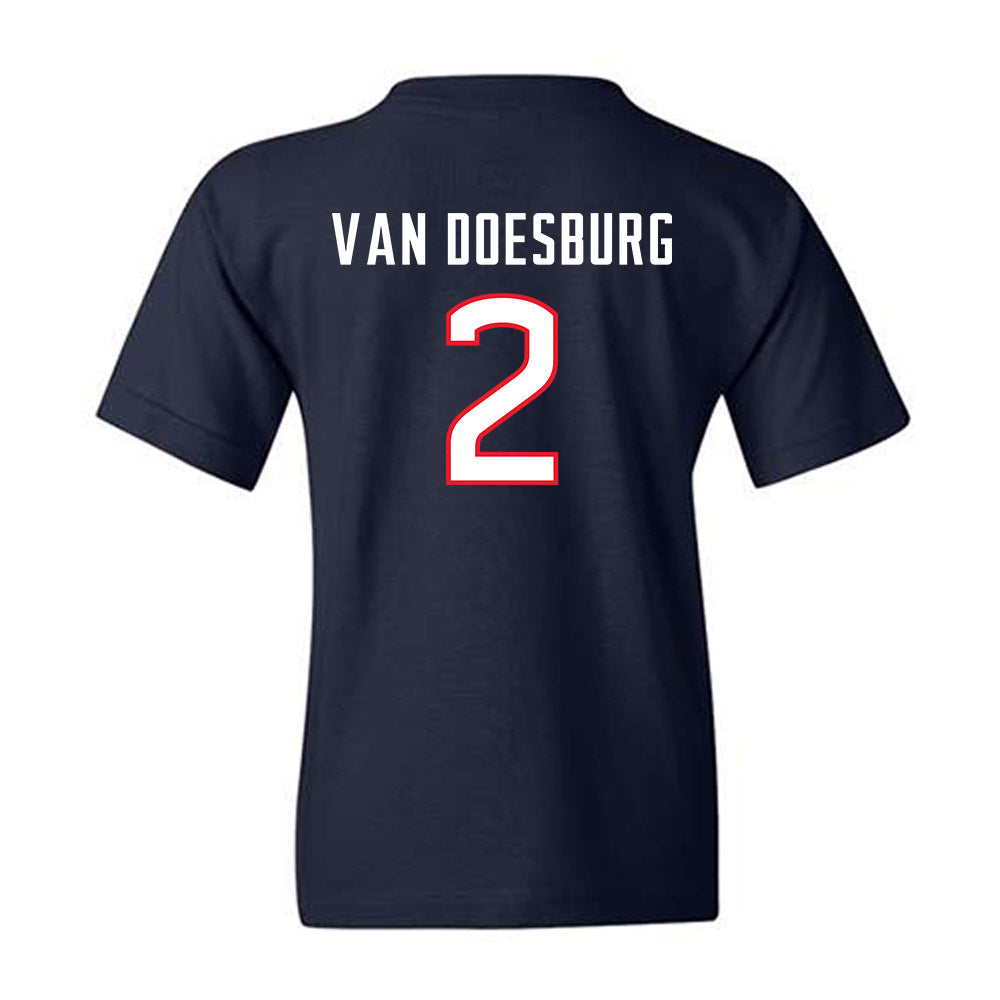 UConn - NCAA Women's Soccer : Maree-Anne Van Doesburg - Replica Shersey Youth T-Shirt-1