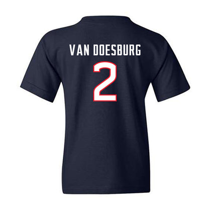 UConn - NCAA Women's Soccer : Maree-Anne Van Doesburg - Replica Shersey Youth T-Shirt-1