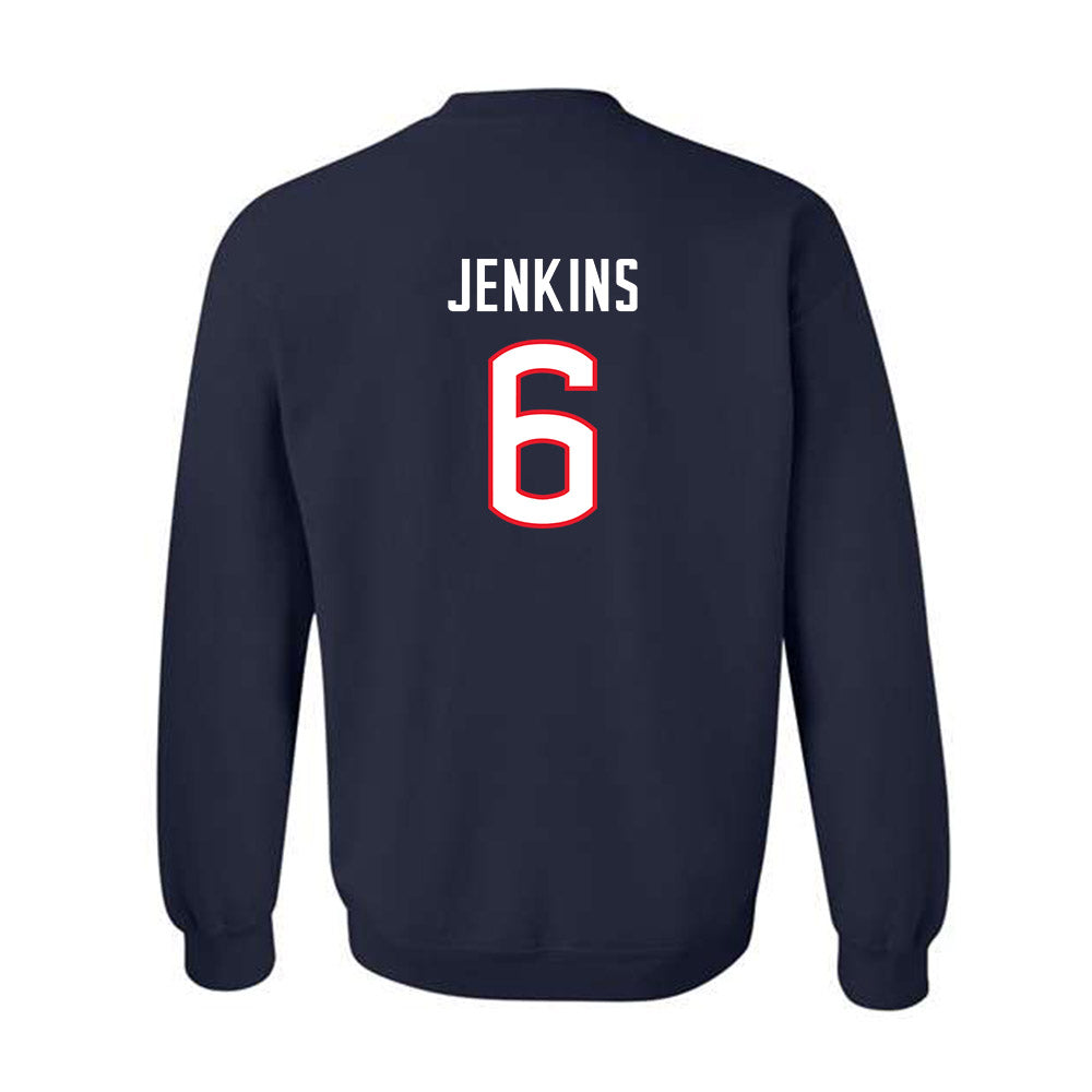 UConn - NCAA Women's Soccer : Taylor Jenkins - Replica Shersey Crewneck Sweatshirt-1