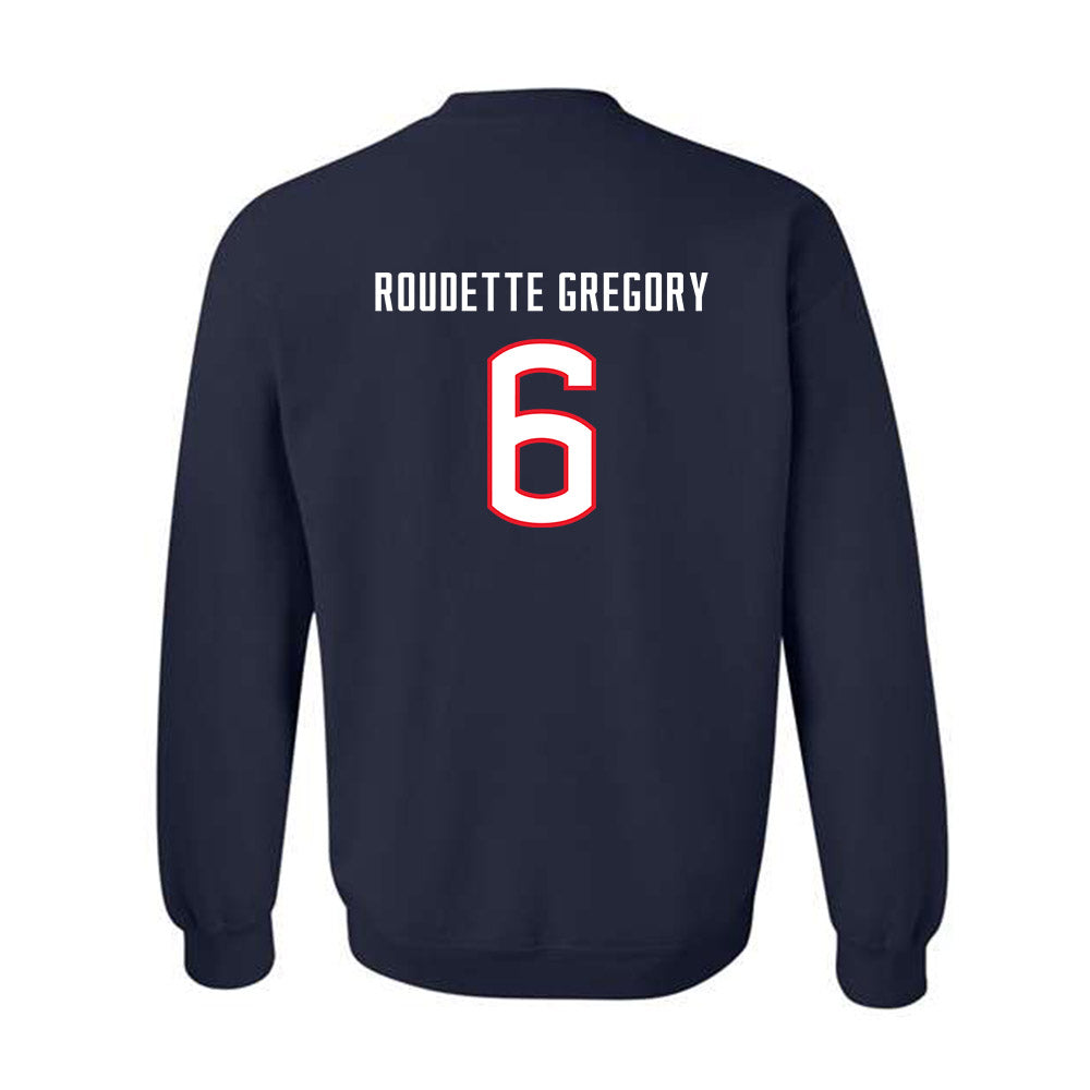 UConn - NCAA Men's Soccer : Khaya Roudette Gregory - Replica Shersey Crewneck Sweatshirt-1