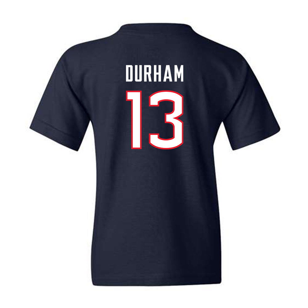 UConn - NCAA Men's Soccer : Kyle Durham - Replica Shersey Youth T-Shirt