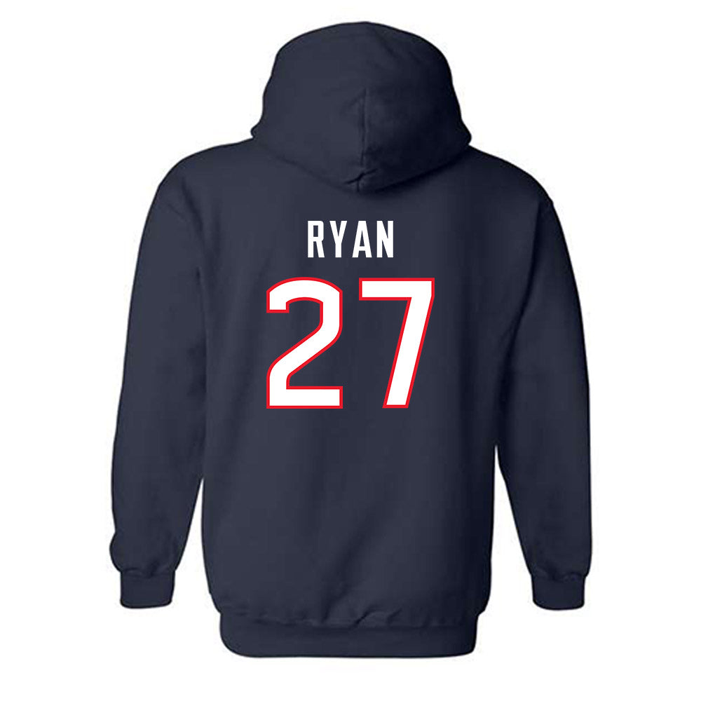 UConn - NCAA Men's Soccer : Jack Ryan - Replica Shersey Hooded Sweatshirt-1