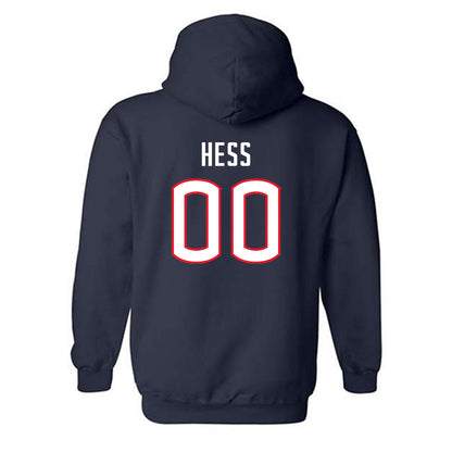 UConn - NCAA Men's Soccer : Justin Hess - Replica Shersey Hooded Sweatshirt