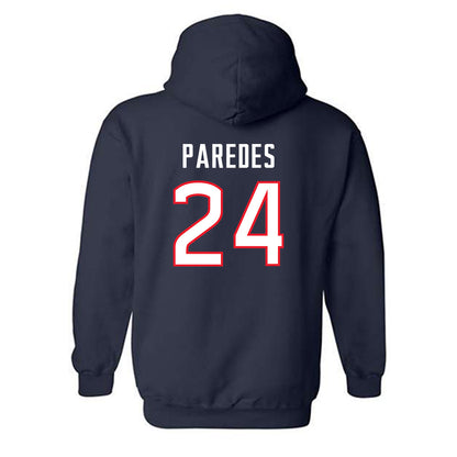 UConn - NCAA Men's Soccer : Matias Paredes - Replica Shersey Hooded Sweatshirt