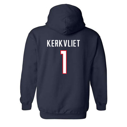 UConn - NCAA Men's Soccer : Max Kerkvliet - Replica Shersey Hooded Sweatshirt