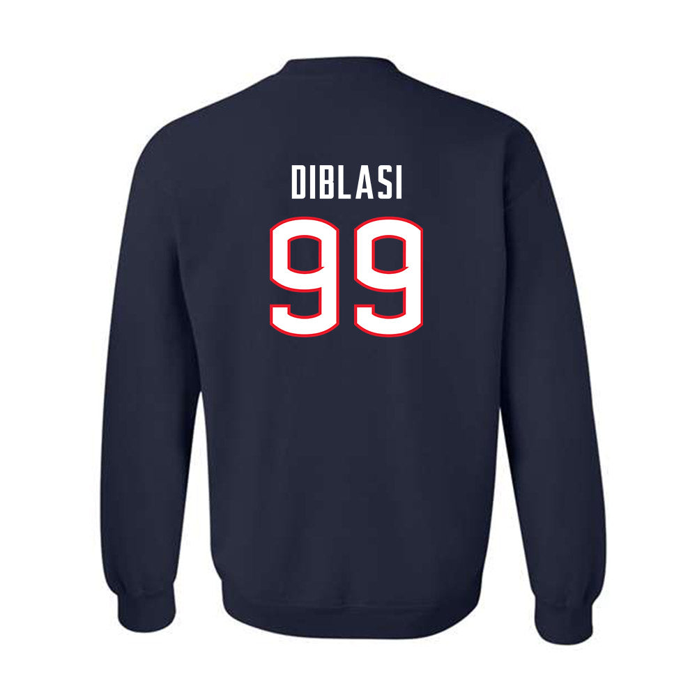 UConn - NCAA Women's Soccer : Elizabeth DiBlasi - Replica Shersey Crewneck Sweatshirt-1
