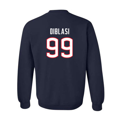 UConn - NCAA Women's Soccer : Elizabeth DiBlasi - Replica Shersey Crewneck Sweatshirt-1