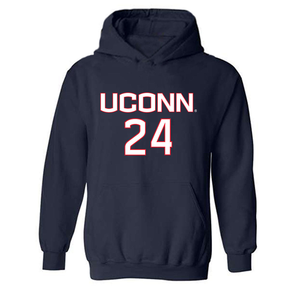 UConn - NCAA Men's Soccer : Matias Paredes - Replica Shersey Hooded Sweatshirt