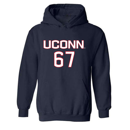 UConn - NCAA Women's Soccer : Kalina Fraser - Replica Shersey Hooded Sweatshirt-0