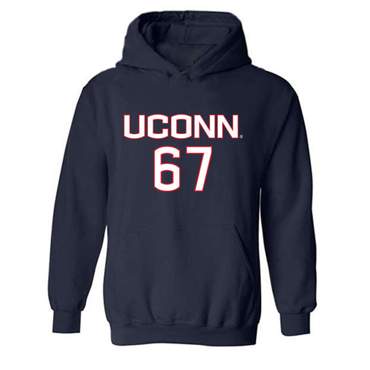 UConn - NCAA Women's Soccer : Kalina Fraser - Replica Shersey Hooded Sweatshirt-0