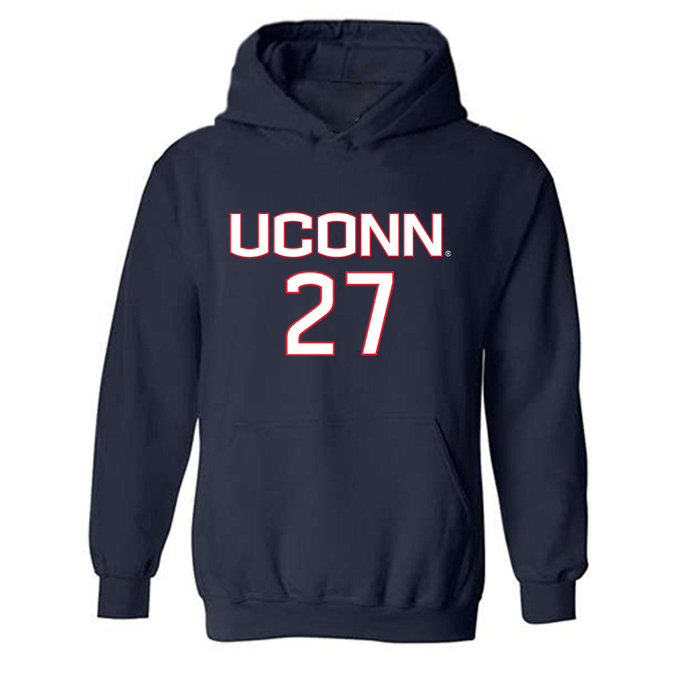 UConn - NCAA Women's Soccer : Lexi Taylor - Replica Shersey Hooded Sweatshirt-0