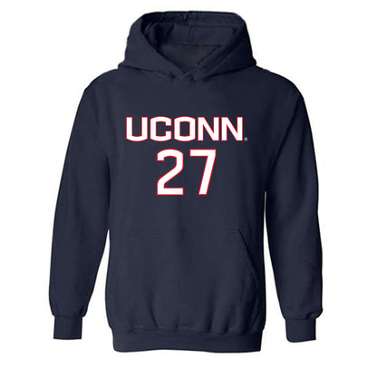 UConn - NCAA Women's Soccer : Lexi Taylor - Replica Shersey Hooded Sweatshirt-0