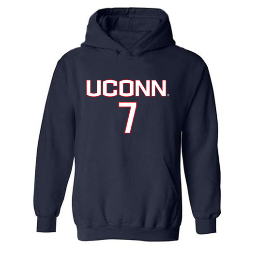 UConn - NCAA Women's Soccer : naomi mathis - Replica Shersey Hooded Sweatshirt