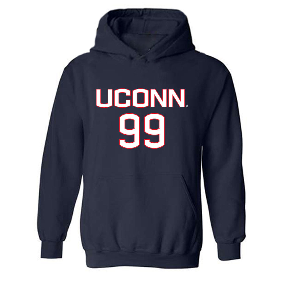 UConn - NCAA Women's Soccer : Elizabeth DiBlasi - Replica Shersey Hooded Sweatshirt-0