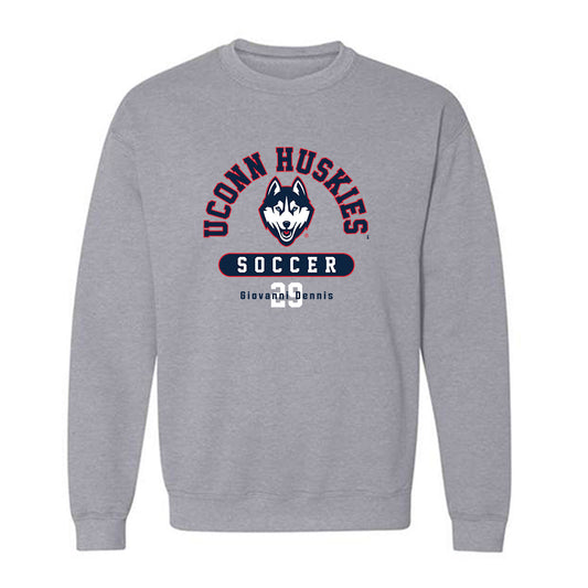 UConn - NCAA Men's Soccer : Giovanni Dennis - Classic Fashion Shersey Crewneck Sweatshirt