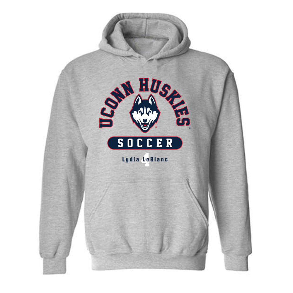 UConn - NCAA Women's Soccer : Lydia LeBlanc - Classic Fashion Shersey Hooded Sweatshirt-0