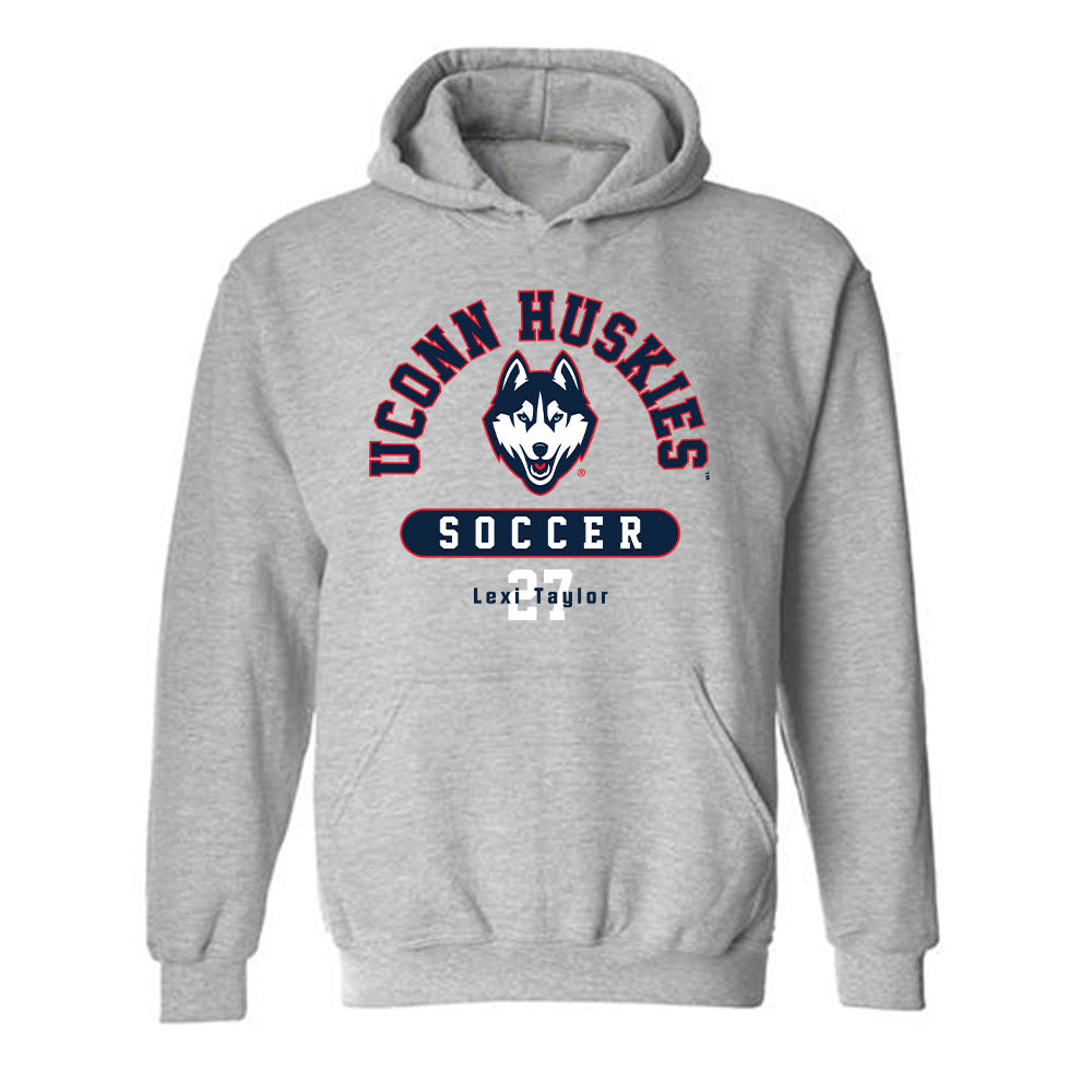 UConn - NCAA Women's Soccer : Lexi Taylor - Classic Fashion Shersey Hooded Sweatshirt-0