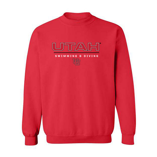 Utah - NCAA Women's Swimming & Diving : Claire Dafoe - Classic Shersey Crewneck Sweatshirt-0