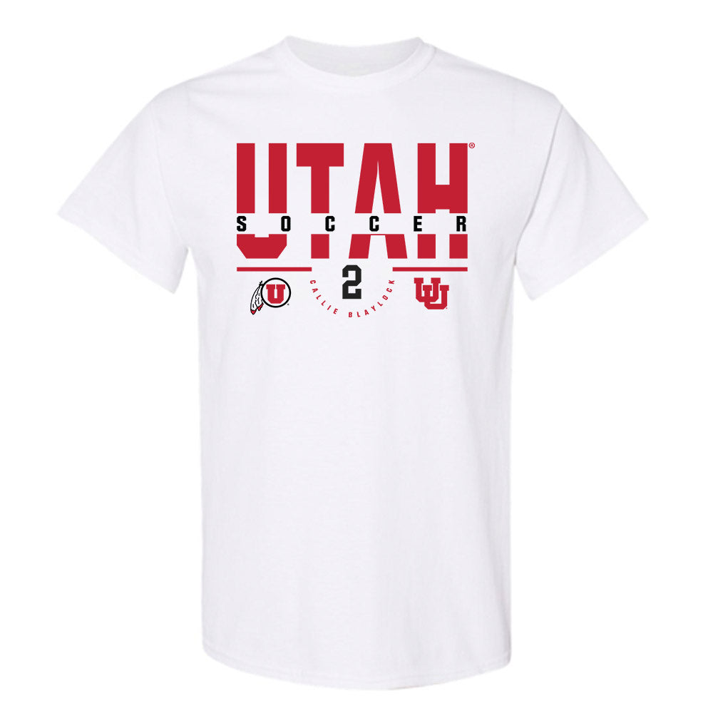 Utah - NCAA Women's Soccer : Callie Blaylock - Classic Fashion Shersey T-Shirt-0