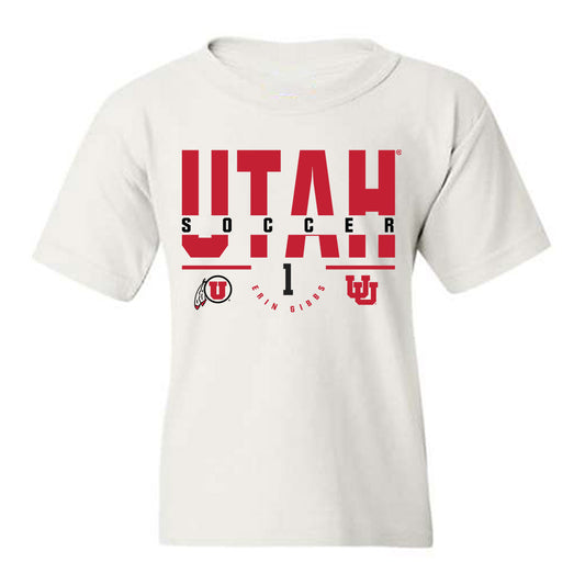 Utah - NCAA Women's Soccer : Erin Gibbs - Classic Fashion Shersey Youth T-Shirt-0