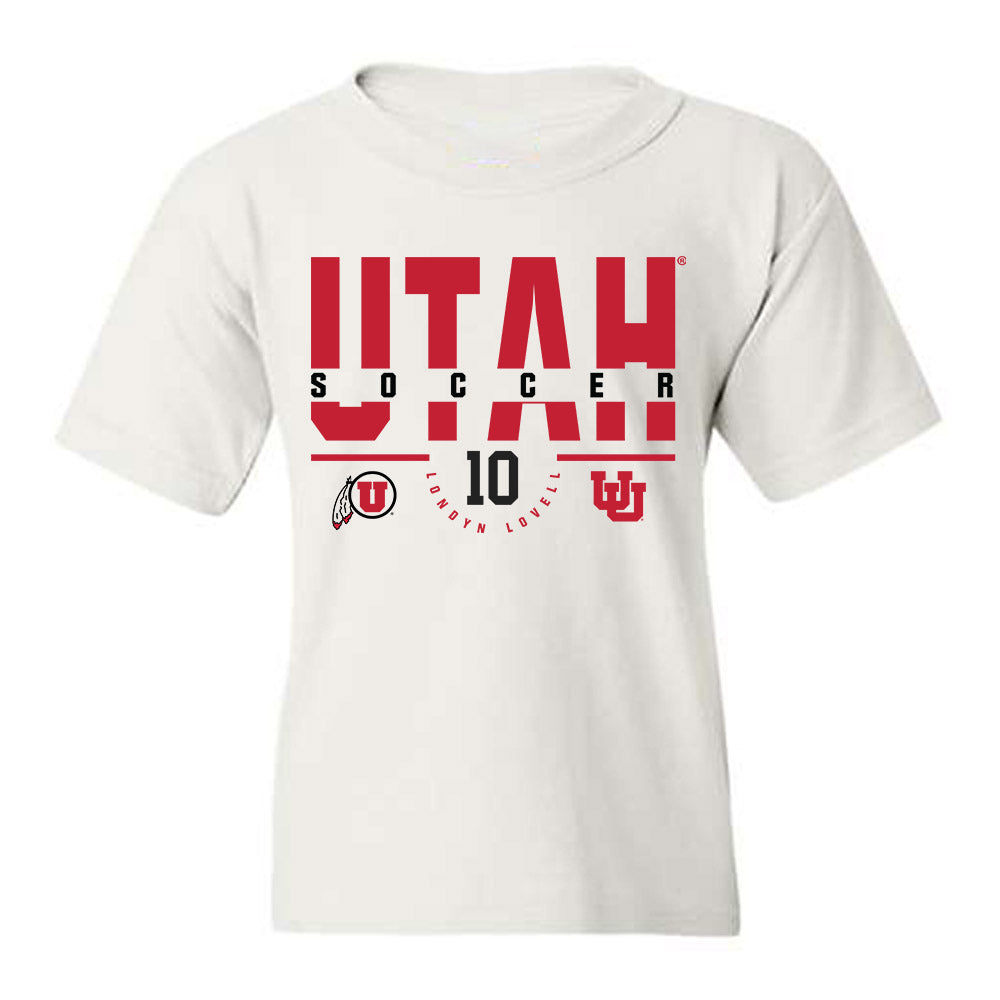 Utah - NCAA Women's Soccer : Londyn Lovell - Classic Fashion Shersey Youth T-Shirt-0