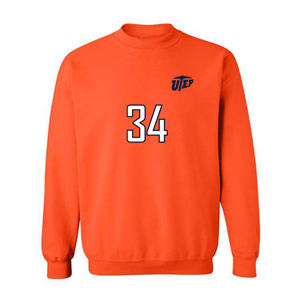 UTEP - NCAA Women's Soccer : Cassandra Garza - Replica Shersey Crewneck Sweatshirt