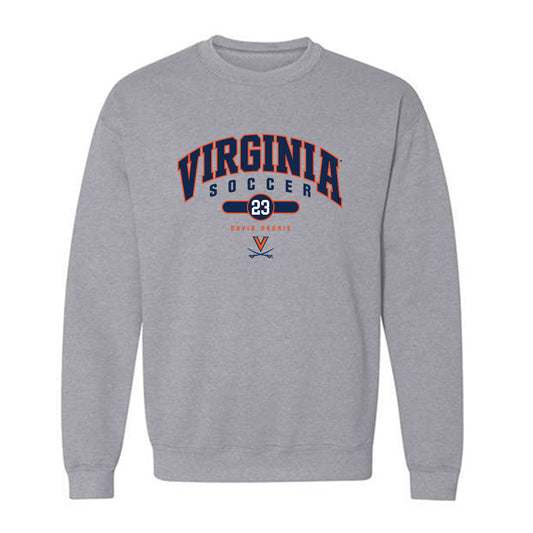 Virginia - NCAA Men's Soccer : David Okorie - Fashion Shersey Crewneck Sweatshirt-0